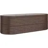 vidaXL Lit surélevé de jardin Acier enduit de poudre marron