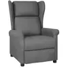 vidaXL Fauteuil inclinable Gris clair Tissu