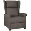 vidaXL Fauteuil inclinable Marron Tissu