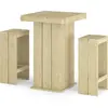 vidaXL Meubles de bar de jardin 3 pcs Bois de pin imprégné