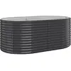vidaXL Lit surélevé de jardin Acier enduit de poudre Anthracite