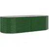vidaXL Lit surélevé de jardin Acier enduit de poudre 249x100x68cm Vert