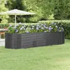 vidaXL Lit surélevé de jardin Acier enduit de poudre Anthracite