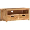 vidaXL Meuble TV 88x35x40 cm bois d'acacia massif