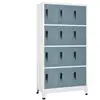 vidaXL Armoire à casiers Gris clair et gris foncé 90x45x180 cm Acier