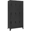 vidaXL Armoire à casiers Anthracite 90x45x180 cm Acier