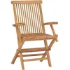 vidaXL Ensemble à manger de jardin 3 pcs Bois de teck massif