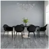 vidaXL Chaises à manger lot de 6 noir PP