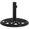vidaXL Socle de parasol Noir 44x44x32 cm Fonte