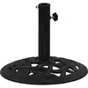 vidaXL Socle de parasol Noir 40x40x32 cm Fonte