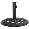 vidaXL Socle de parasol Vert 44x44x31 cm Fonte