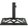 vidaXL Socle de parasol Vert 44x44x31 cm Fonte