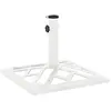 vidaXL Socle de parasol Blanc 44x44x31 cm Fonte