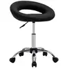 Vidaxl - Chaise pivotante à manger Noir Similicuir Noir