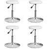vidaXL Chaises à manger lot de 4 blanc similicuir