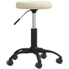 vidaXL Chaise de salle à manger Crème Velours