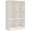 vidaXL Bibliothèque Blanc 70x33x110 cm Bois de pin massif