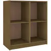 vidaXL Buffet Marron miel 70x33x76 cm Bois de pin massif