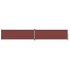 vidaXL Auvent latéral rétractable Marron 160x1000 cm