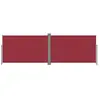 vidaXL Auvent latéral rétractable Rouge 220x600 cm