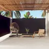 vidaXL Auvent latéral rétractable Noir 180x600 cm