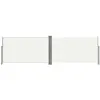vidaXL Auvent latéral rétractable Crème 180x600 cm