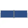 vidaXL Auvent latéral rétractable Bleu 180x600 cm