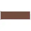 vidaXL Auvent latéral rétractable de patio 180x600 cm Marron