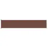 vidaXL Auvent latéral rétractable de patio 117x600 cm Marron