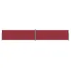 vidaXL Auvent latéral rétractable Rouge 200x1200 cm