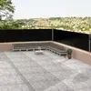 vidaXL Auvent latéral rétractable Noir 117x1200 cm