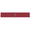vidaXL Auvent latéral rétractable Rouge 180x1000 cm