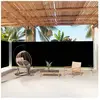 vidaXL Auvent latéral rétractable Noir 200x1000 cm