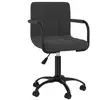 vidaXL Chaise pivotante de salle à manger Noir Velours