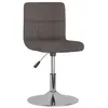 vidaXL Chaise pivotante de salle à manger Taupe Tissu