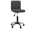 vidaXL Chaise pivotante de salle à manger Noir Velours