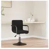 Non communiqué vidaXL Chaise de salle à manger Noir Velours