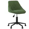 vidaXL Chaise pivotante de salle à manger Vert foncé Velours