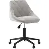 vidaXL Chaise pivotante de salle à manger Gris clair Velours