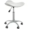 vidaXL Chaise de bureau Blanc Similicuir