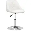 vidaXL Tabouret de bar Blanc Similicuir