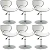 Vidaxl - Chaises à manger lot de 6 blanc similicuir Blanc