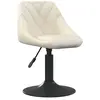 vidaXL Chaise de salle à manger Crème Velours