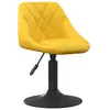 Non communiqué vidaXL Chaise de salle à manger Jaune moutarde Velours