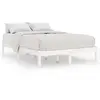 vidaXL Cadre de lit Blanc Bois de pin massif 200x200 cm