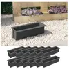 vidaXL Boîtes à fleurs pour palettes euro 12 pcs Gris 36x13,5x9,5cm PP