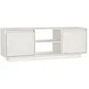 vidaXL Meuble TV Blanc 110x30x40 cm Bois de pin massif