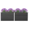 vidaXL Lit surélevé de jardin 200x50x91 cm WPC Gris