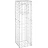 vidaXL Poteau à panier de gabion 40x40x140 cm Fer