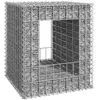 vidaXL Poteau à panier de gabion 50x50x60 cm Fer